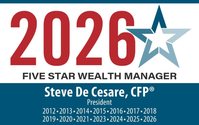 2026 Five Star Wealth Manager Steve De Cesare, CFP